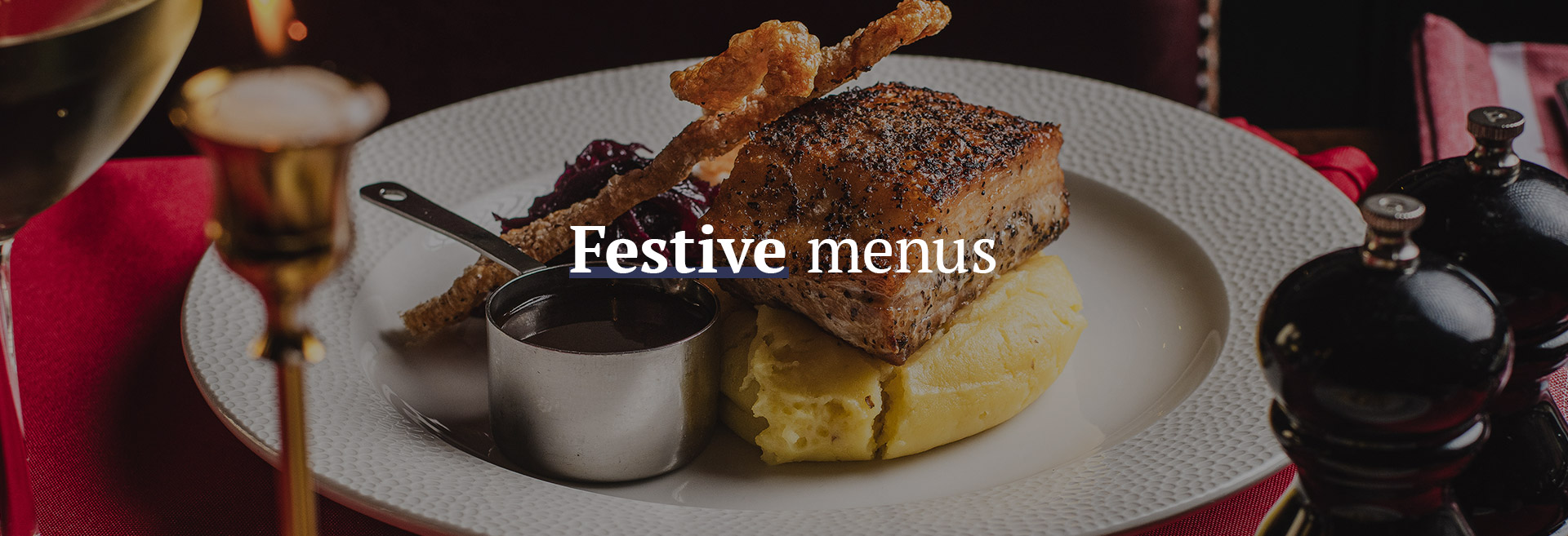 Christmas menu at The Plough